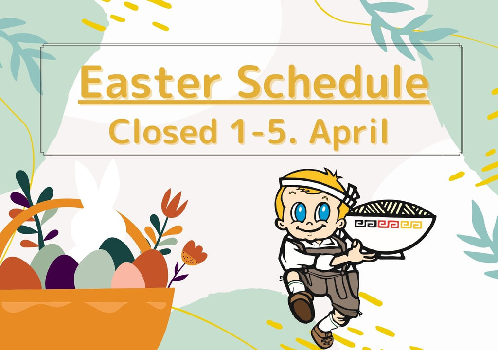 Shipping schedule for Easter